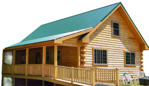 log cabin in Hocking Hills