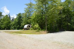 campsite at High Rock Hideaways in Hocking Hills