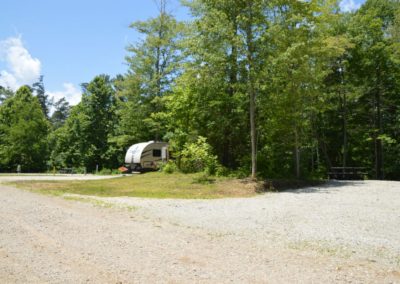 campsite at High Rock Hideaways in Hocking Hills